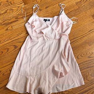 Pink Spaghetti Strap Skort